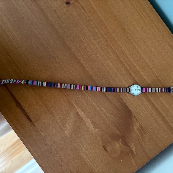 Feral Double Wrap Wrist Watch with Friendship Bracelet Style Strap - Picture 3 of 3